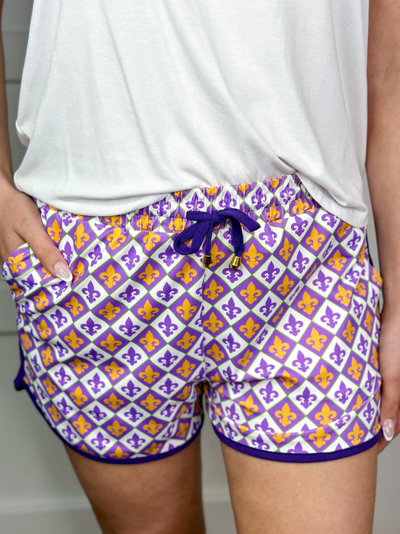 Life Of The Mardi Drawstring Everyday Shorts